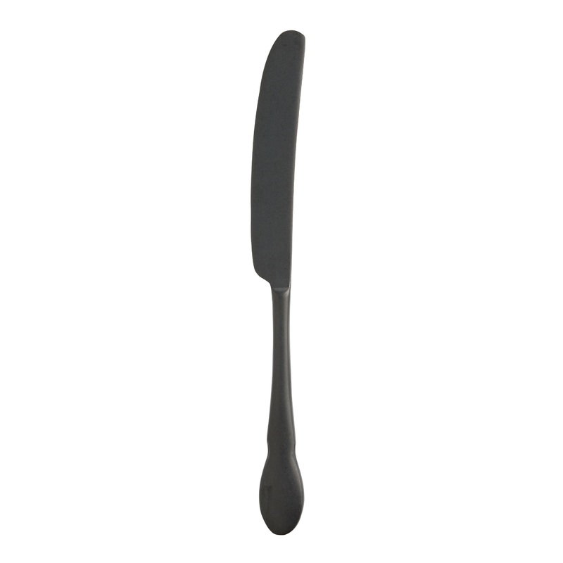 Raven Matte Black Dinner Knife