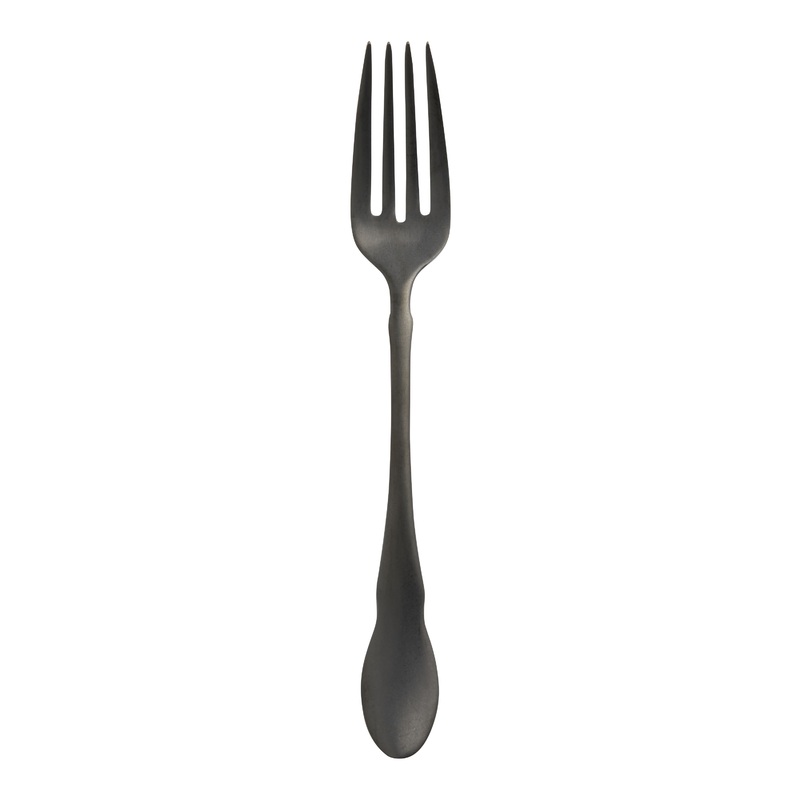 Raven Matte Black Salad Fork