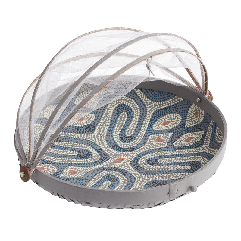 Round Rainforest Geo Mesh Food Dome