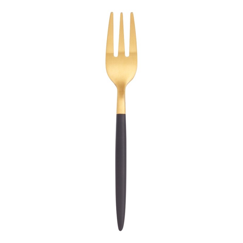Shay Black And Gold Cocktail Fork Set Of 2