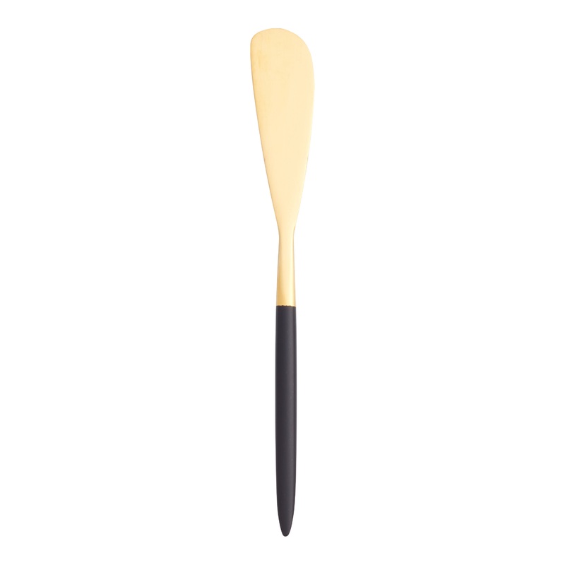 Shay Black And Gold Cocktail Knife Set Of 2