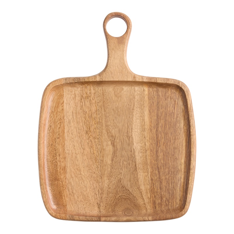 Small Square Mango Wood Rounded Serving Board