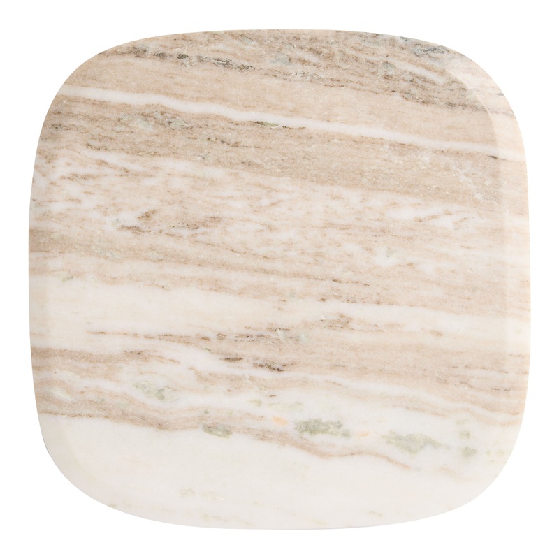 Square Brown Marble Serving Board