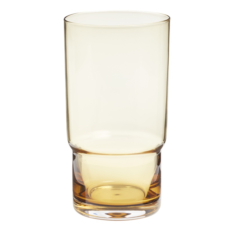 Amber Stackable Highball Glass
