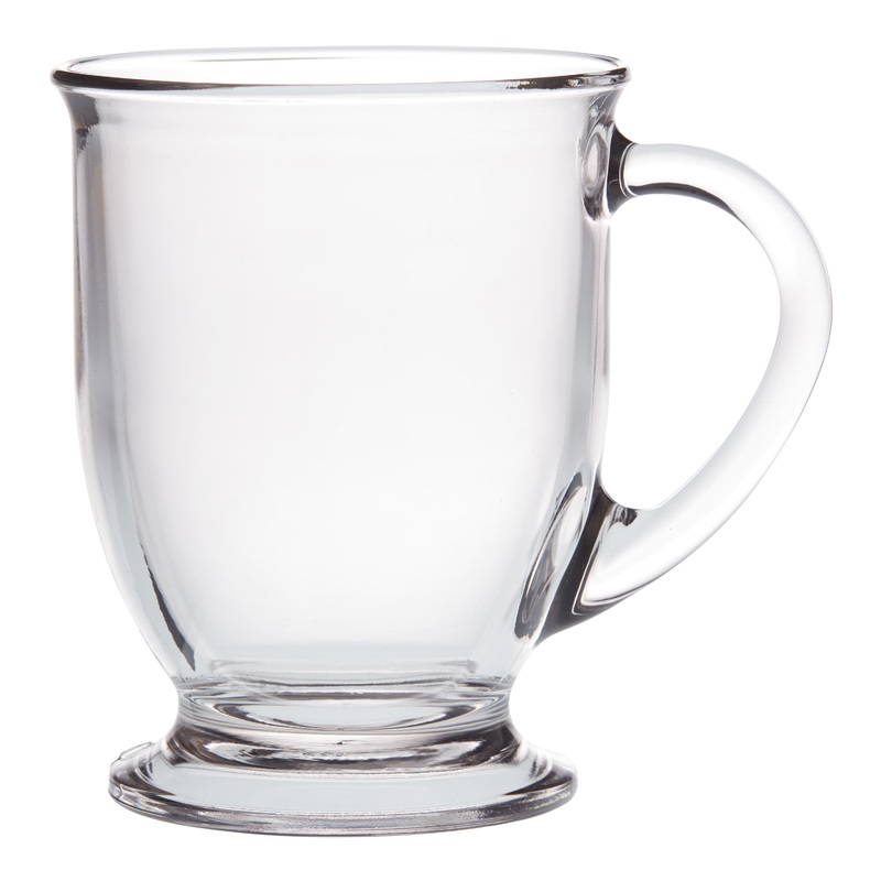 Cafe Glass Mug Set Of 2