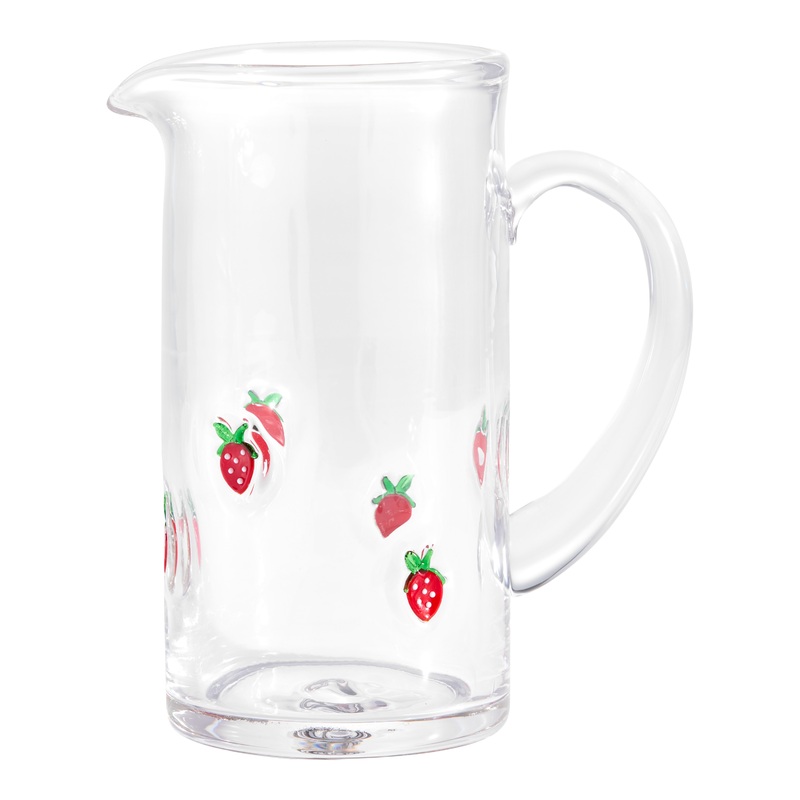 Charm Inlay Glass Pitcher