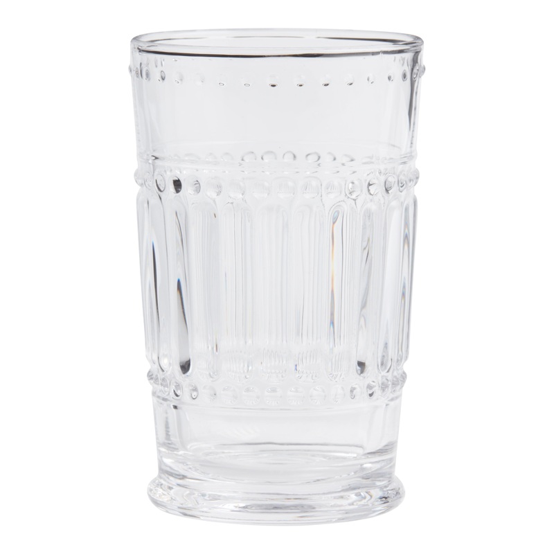 Clear Pressed Highball Glass