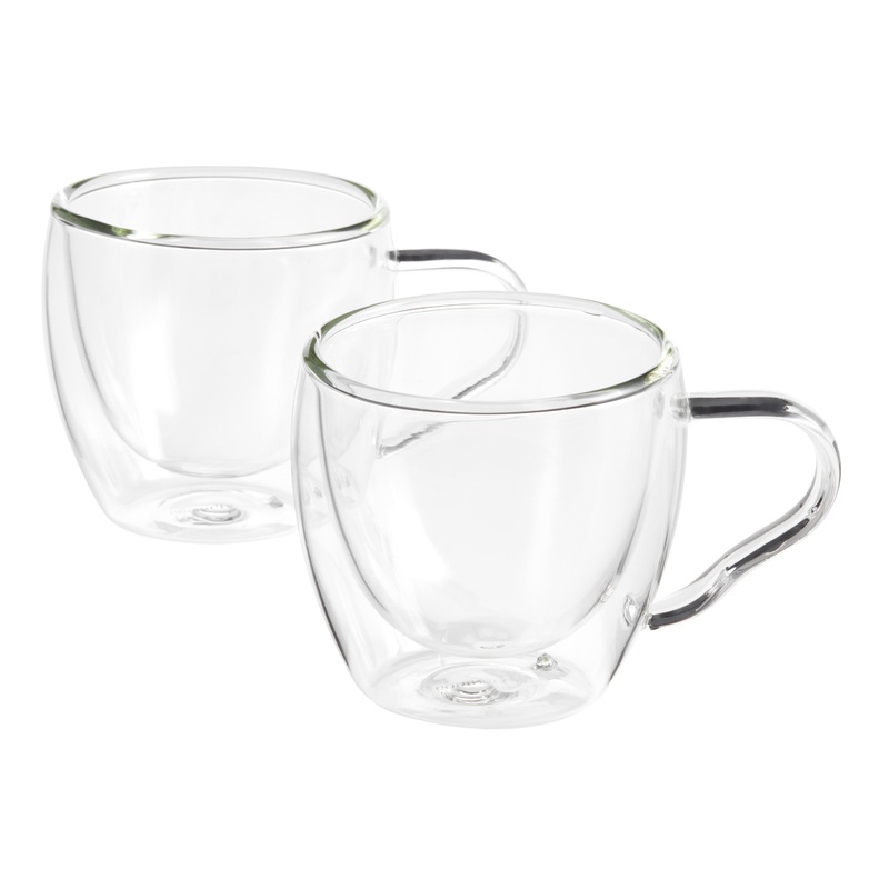 Double Wall Borosilicate Glass Espresso Cup 2 Pack