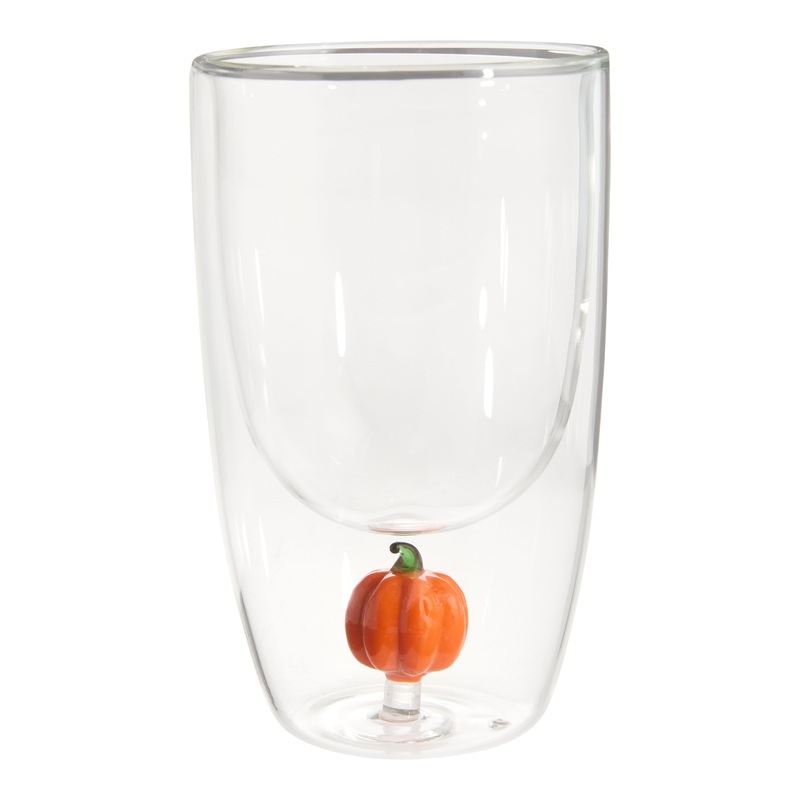 Icon Pumpkin Double Wall Highball Glass