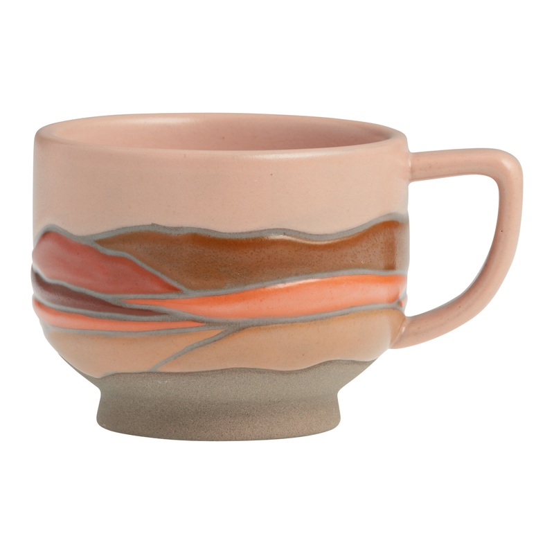 Kolor Me Koby Wax Resist Landscape Ceramic Mug
