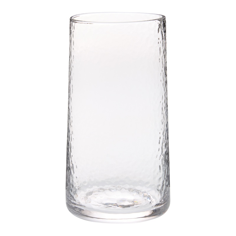 Lira Hammered Highball Glass