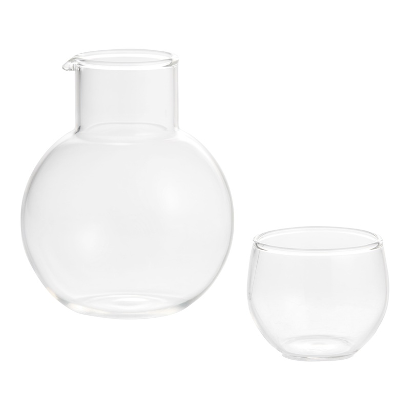 Mini Rounded Sake Carafe and Glass Set