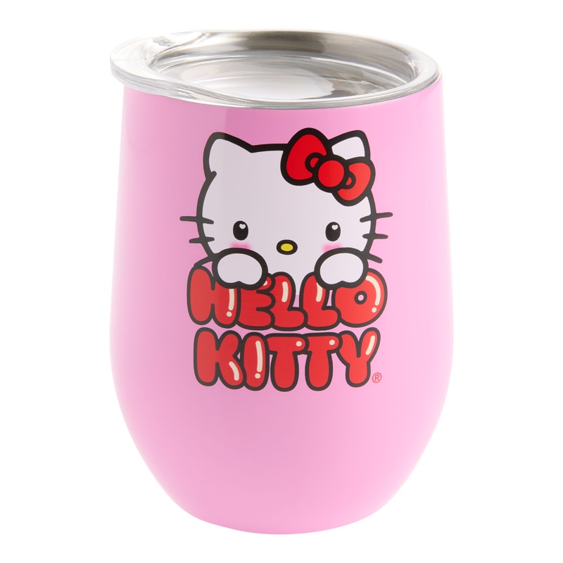 Pink Hello Kitty Love Stainless Steel Stemless Drink Tumbler