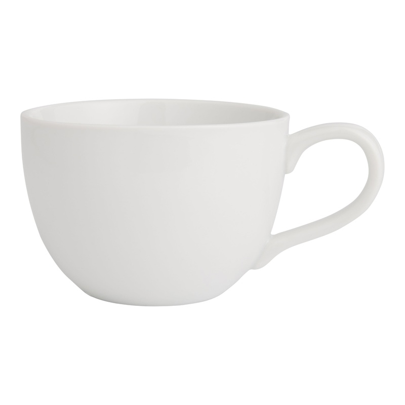 Coupe Oversized White Porcelain Mug