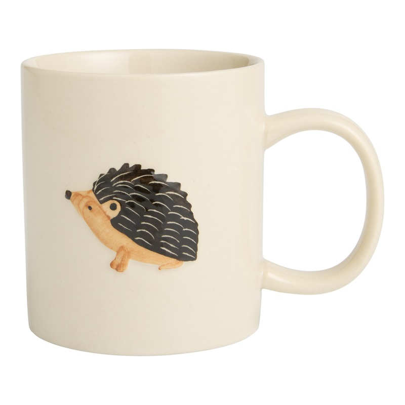 Cream Harvest Critters Hand Painted Ceramic Mug