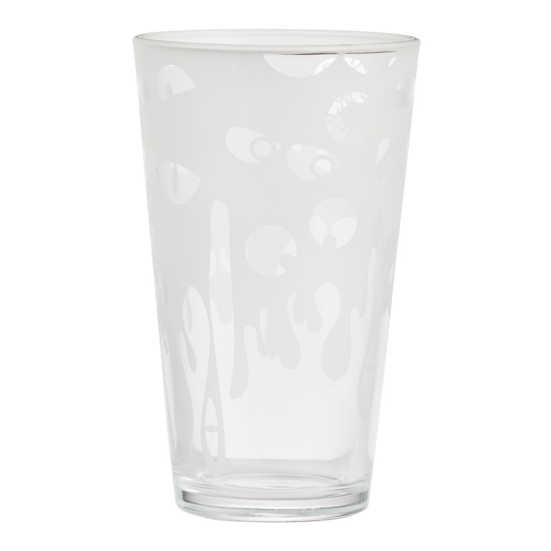 Frosted Spooky Eyes Halloween Pint Glass