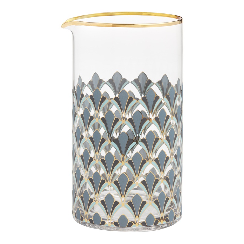 Gable Art Deco Cocktail Mixing Glass