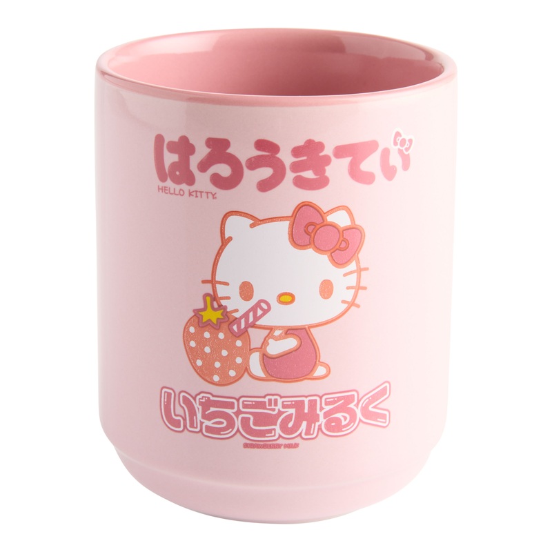 Pink Hello Kitty Strawberry Milk Teacup