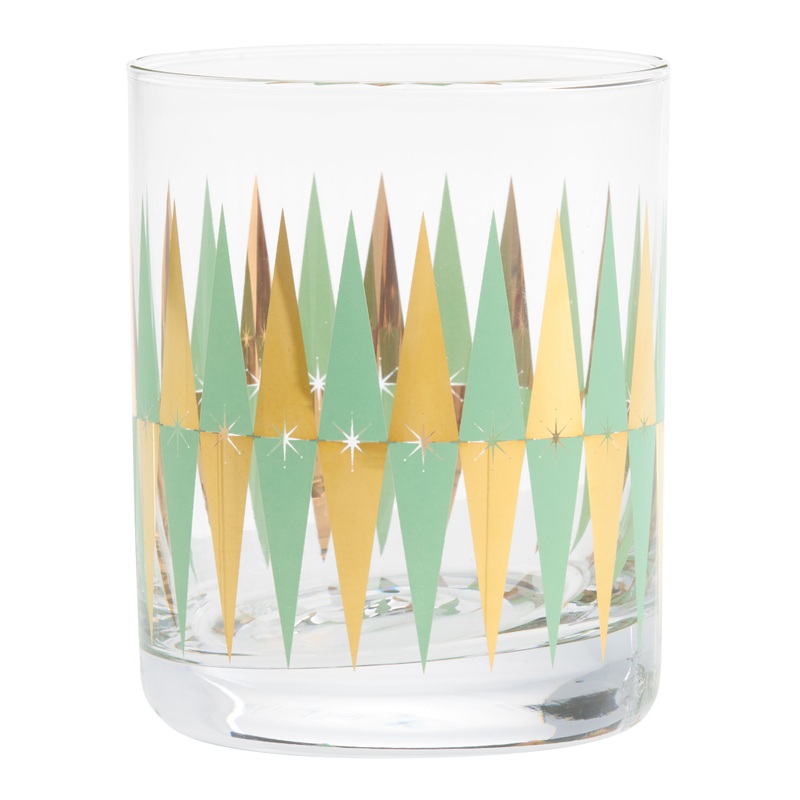 Pop Party Retro Double Old Fashioned Glass