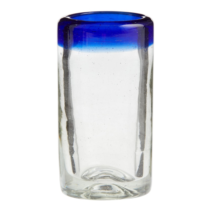 Rocco Blue Handcrafted Recycled Shot Glass