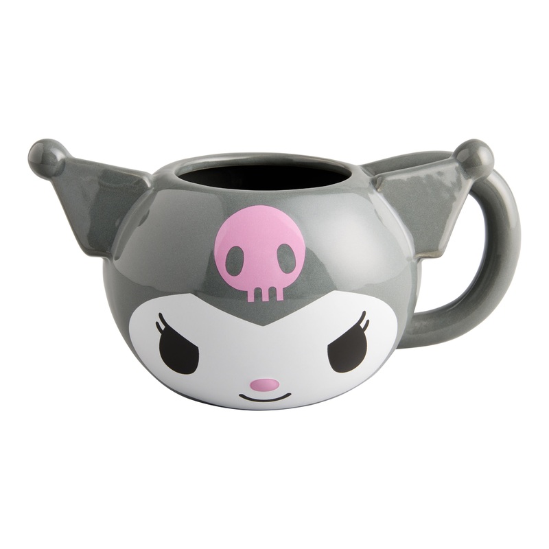 Sanrio Kuromi Face Figural Ceramic Mug