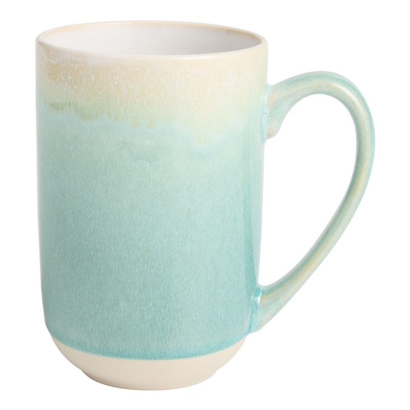 Tall Reactive Glaze Two Tone Ceramic Mug