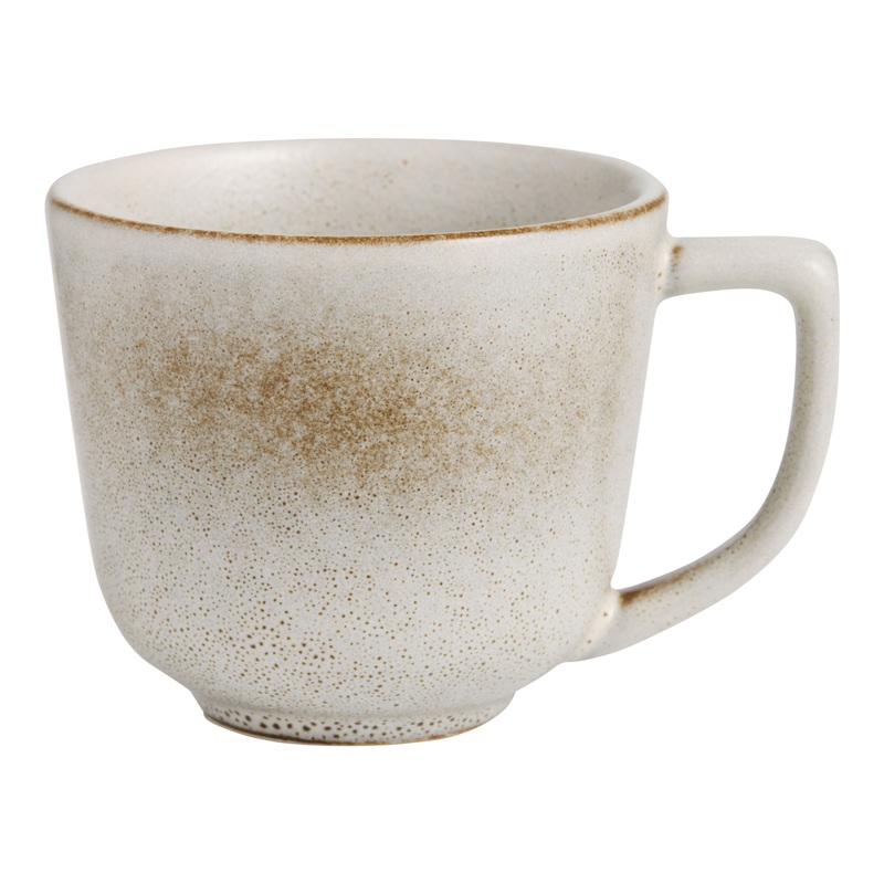 Vita Ivory And Brown Reactive Glaze Espresso Mug