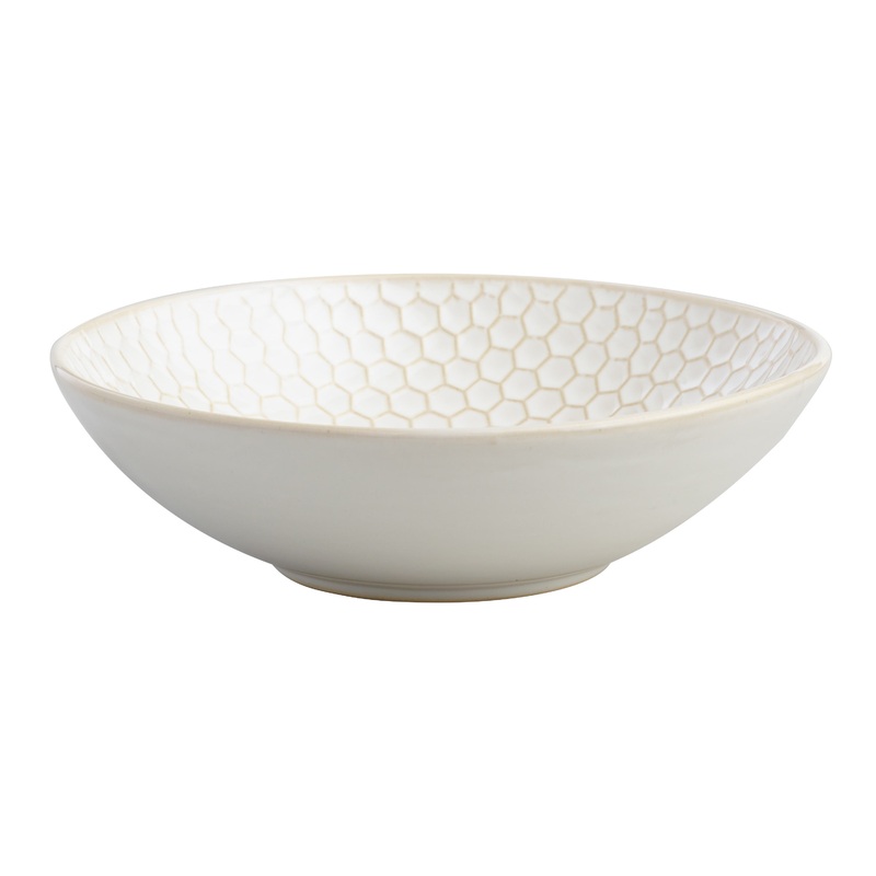 Avery Medium White Textured Bowl Set Of 4