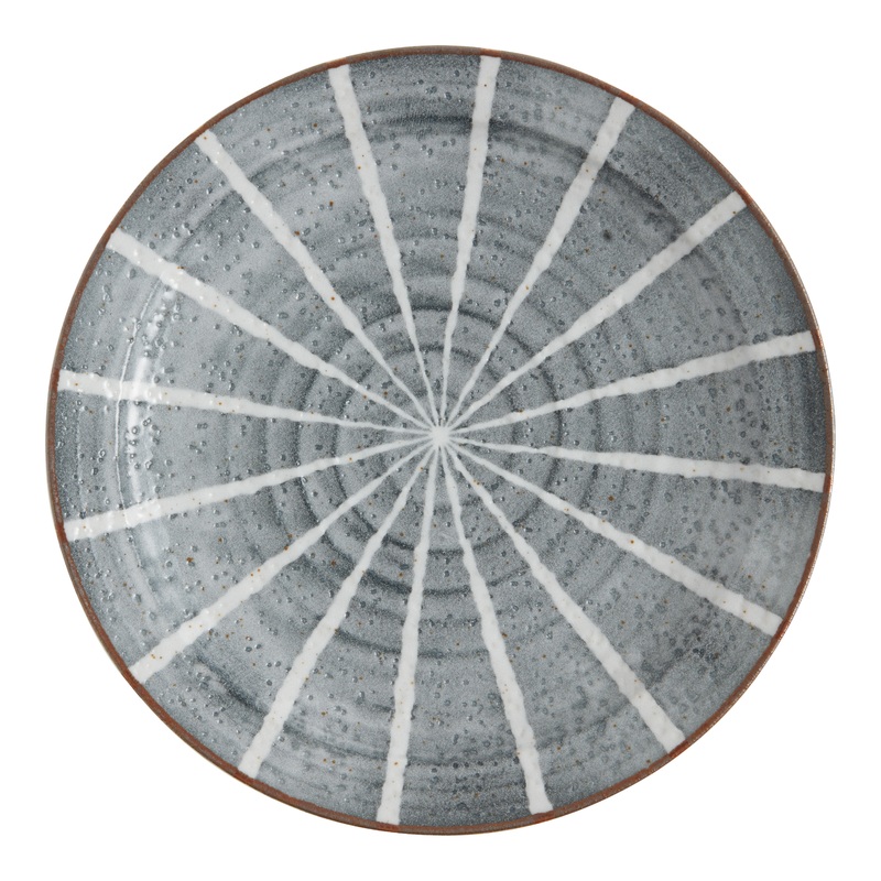 Blue And White Porcelain Line Dinner Plate