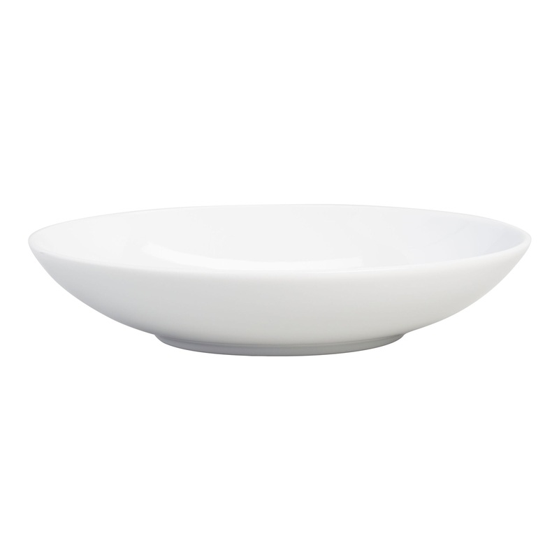 Coupe White Porcelain Soup Bowl Set of 2