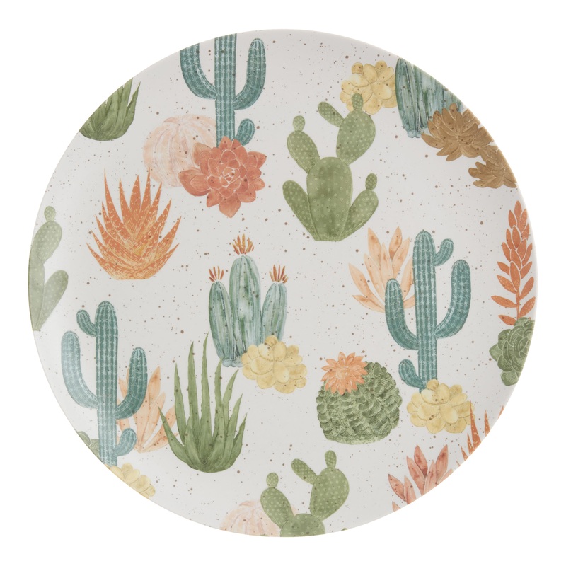 Desert Cactus Melamine Dinner Plate