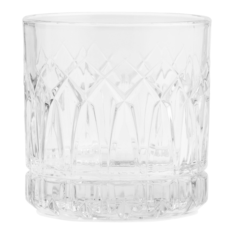 Elliot Pressed Diamond Double Old Fashioned Glass
