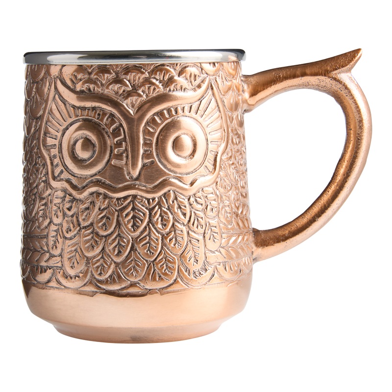 Moscow Mule Owl Copper Stainless Steel Mug