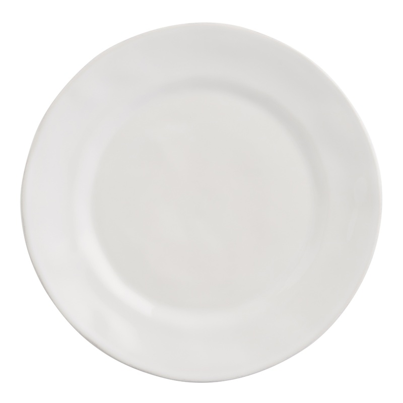 Prado White Reactive Glaze Dinner Plate
