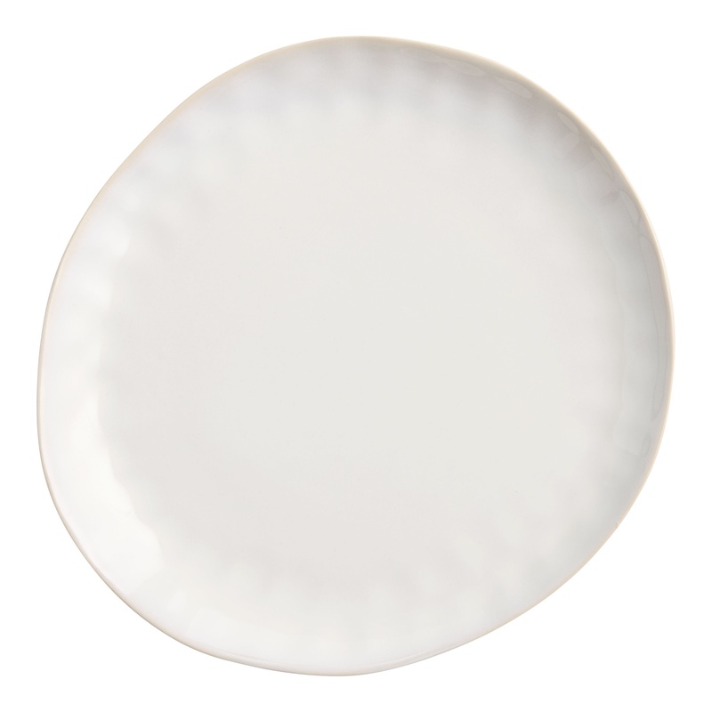 Ronan Off White Organic Reactive Glaze Dinner Plate