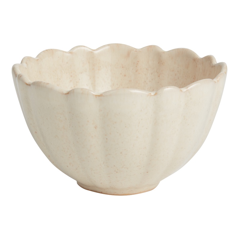 Scallop Rim Speckled Cereal Bowl