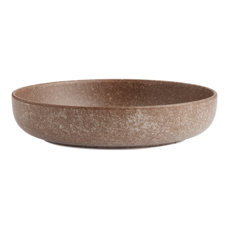 Semi Matte Speckled Reactive Glaze Low Bowl