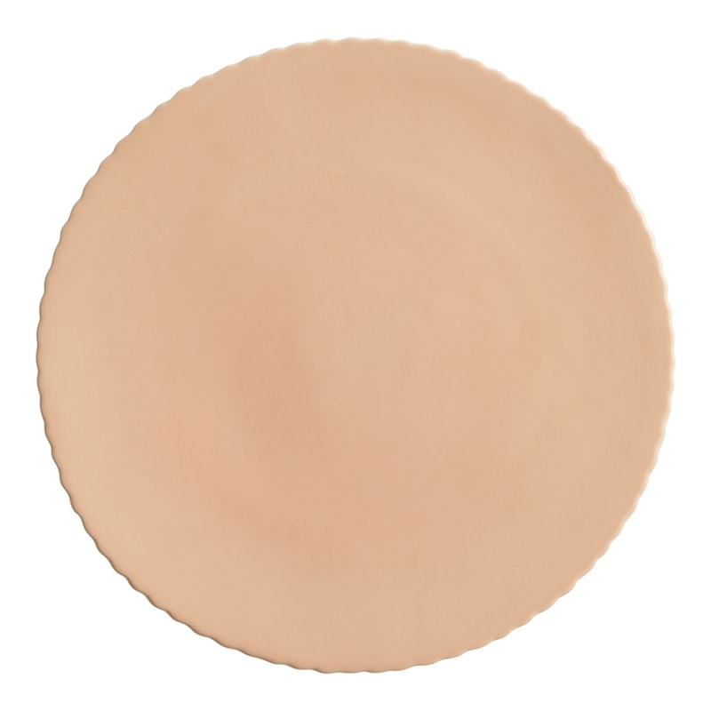 Sienna Blush Pink Scalloped Dinner Plate