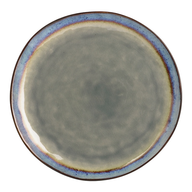 Sota Gray Reactive Glaze Dinner Plate