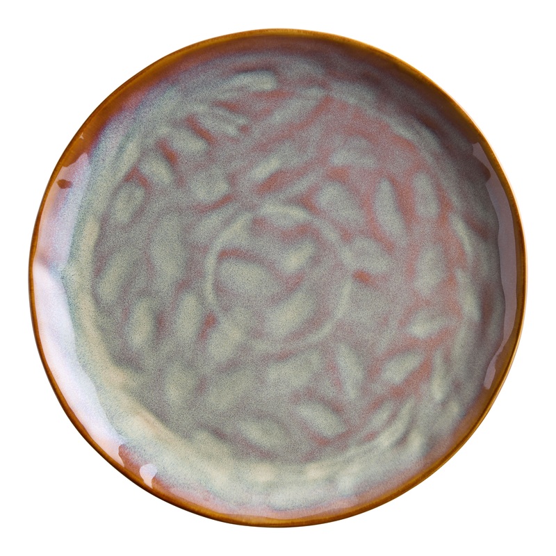 Stratford Amber Organic Reactive Glaze Dinner Plate