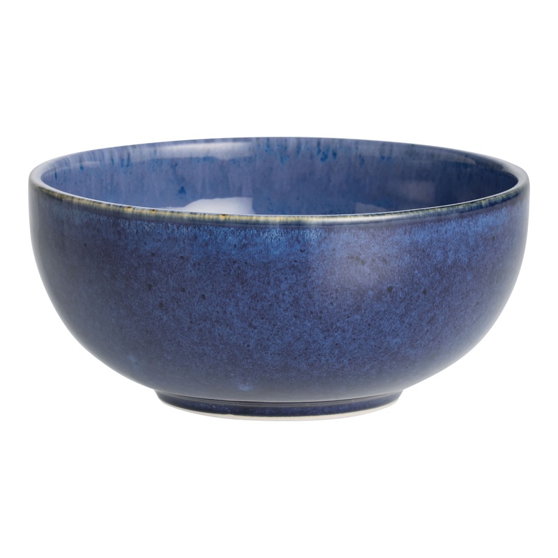 Tide Indigo and White Reactive Glaze Bowl