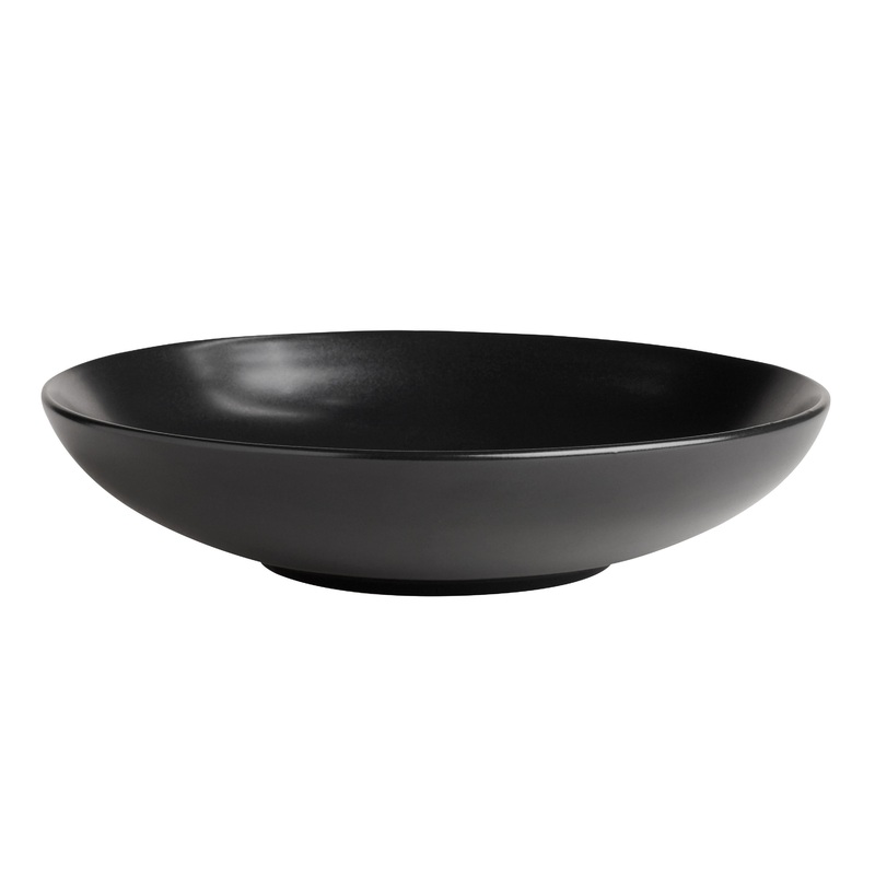 Trilogy Black Shallow Bowl Set Of 4
