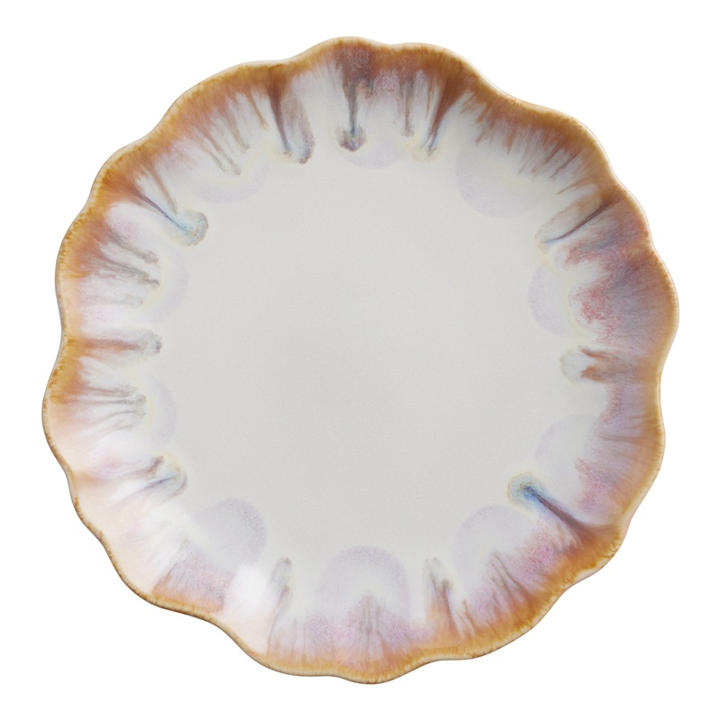 Ardan Caramel And Lavender Scalloped Salad Plate