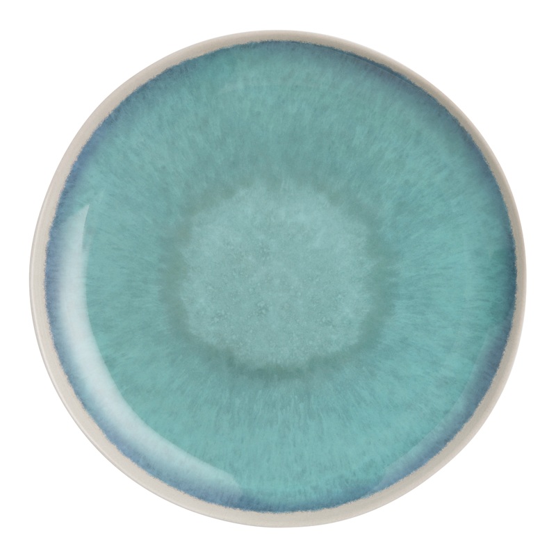 Blue Reactive Melamine Salad Plate