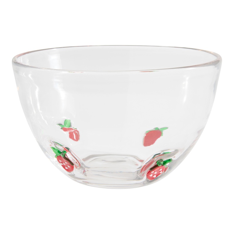 Charm Inlay Glass Bowl