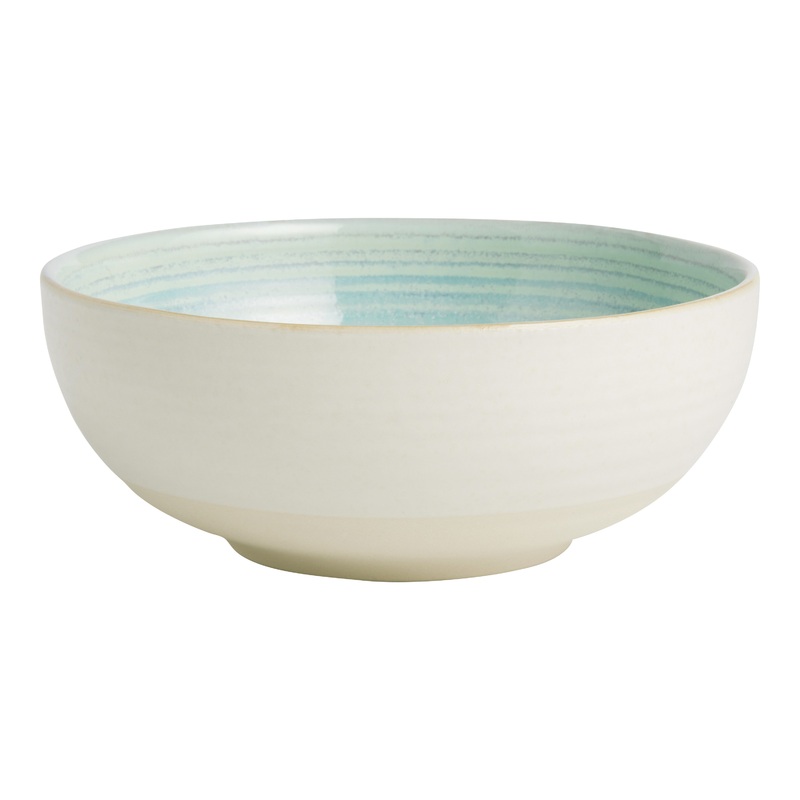 Cove Aqua Crackle Reactive Glaze Bowl
