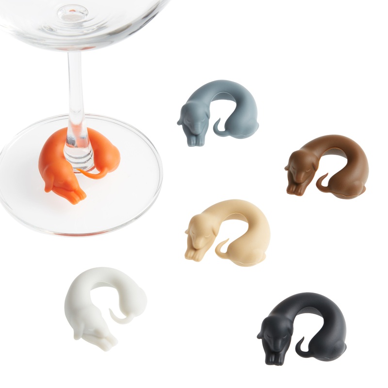 Fred Winer Dog Glass Markers 6 Pack