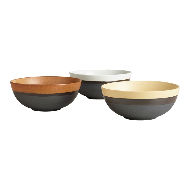 Fuji Rimmed Noodle Bowl Set Of 3