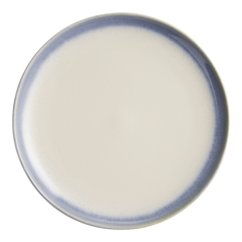 Kai Ivory And Blue Reactive Glaze Salad Plate