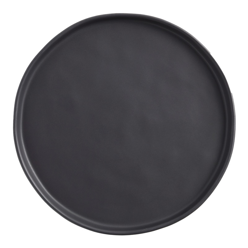 Mason Black Organic Rim Salad Plate Set Of 6